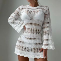 2 Pcs Summer Beach Sexy Hollow Out Cover Up